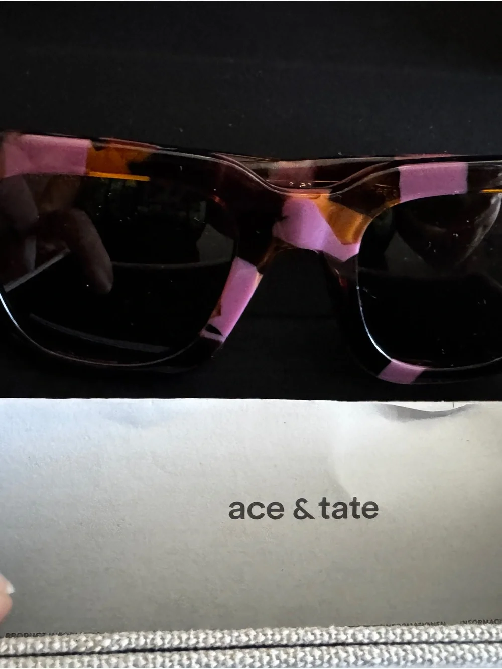 Women's Ace + Tate Purple Tortoiseshell Sunglasses